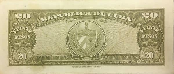 20 pesos from Cuba