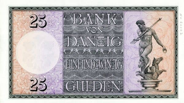 25 Gulden from Danzing