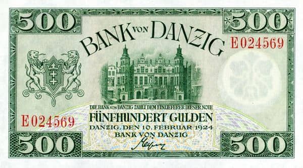 500 Gulden from Danzing