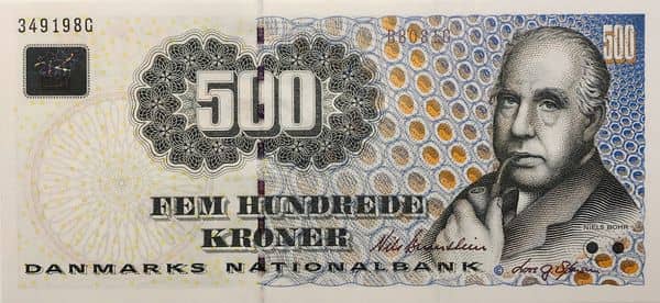 500 Kroner Famous Men and Women from Denmark