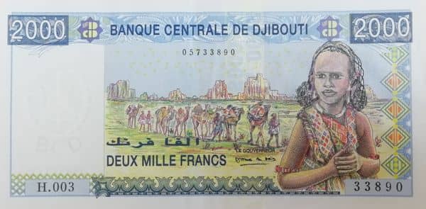 2000 Francs from Djibouti