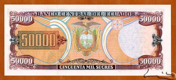 50000 Sucres from Ecuador