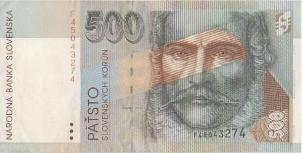 500 Korun from Slovakia