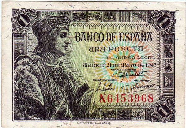 1 Peseta (Fernando II de Aragón) from Spain