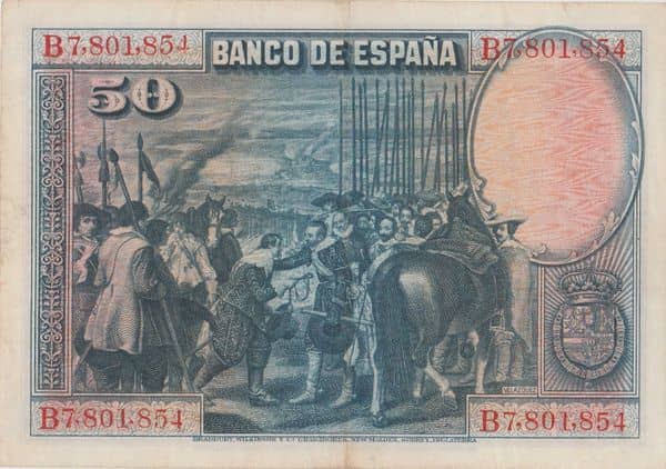50 Pesetas (Velázquez) from Spain