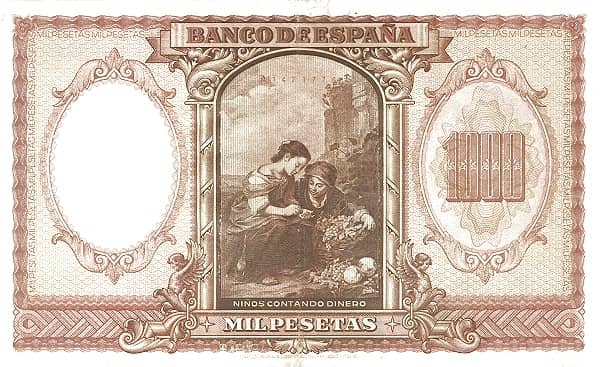 1000 Pesetas (Bartolomé Murillo) from Spain