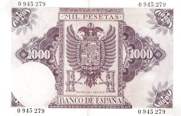 1000 Pesetas (Carlos I) from Spain