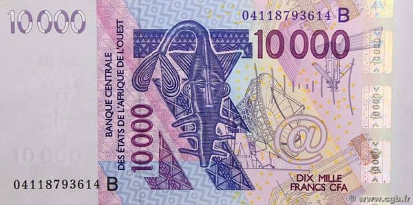 10000 Francs from Western African States