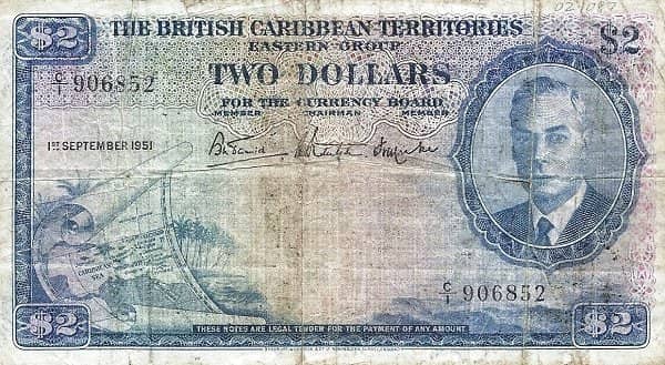 2 Dollars from Eastern Caribbean States