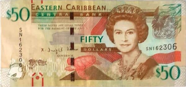 50 Dollars from Eastern Caribbean States