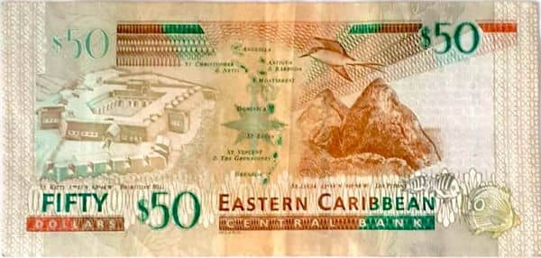 50 Dollars from Eastern Caribbean States