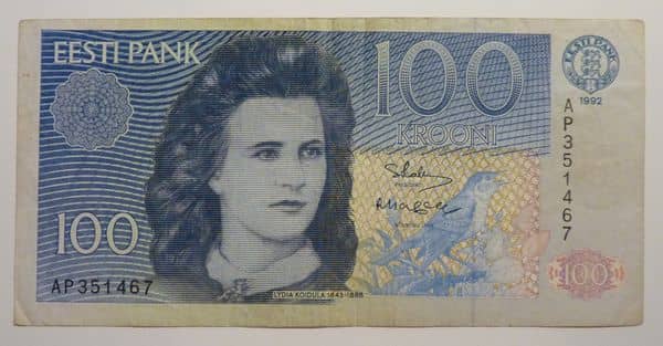 100 Krooni from Estonia