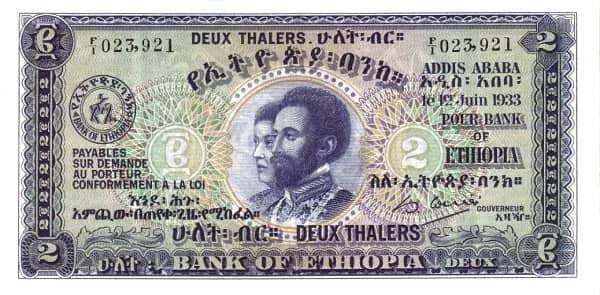 2 Thalers from Ethiopia