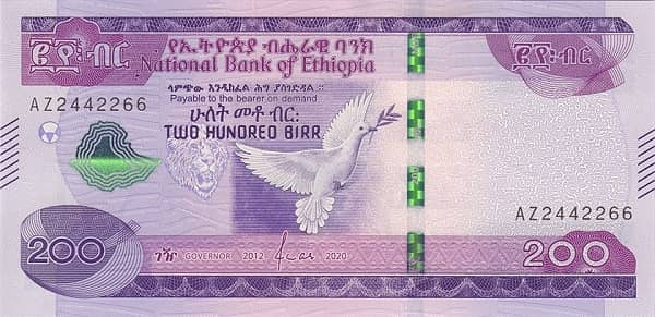 200 Birr from Ethiopia