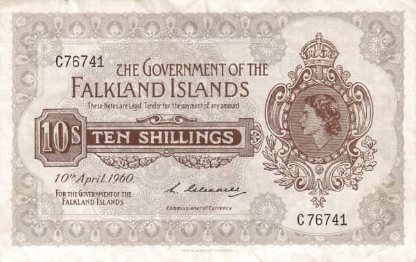 10 Shillings Elizabeth II from Falkland Islands