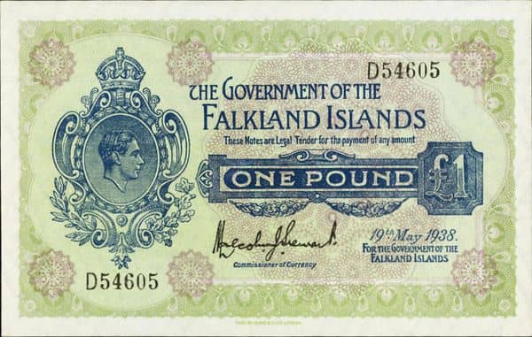 1 Pound from Falkland Islands