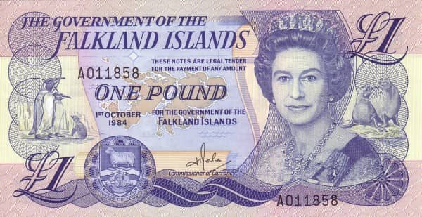1 Pound Elizabeth II from Falkland Islands