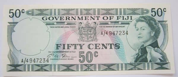 50 Cents Elizabeth II from Fiji