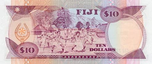 10 Dollars Elizabeth II from Fiji