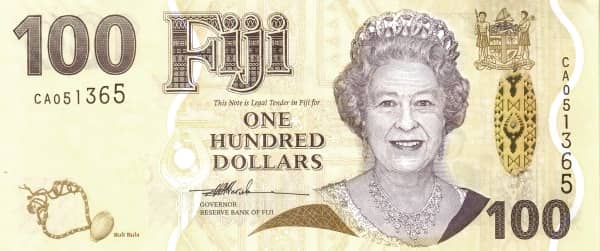 100 Dollars Elizabeth II from Fiji