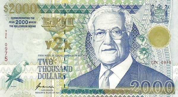 2000 Dollars - Millennium from Fiji