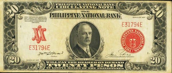 20 Peso William Jones from Philippines