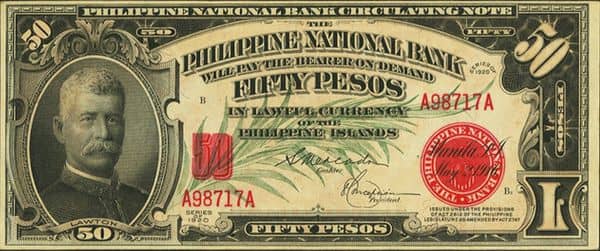 50 Pesos from Philippines
