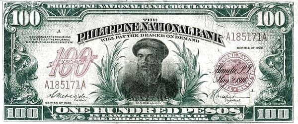 100 Pesos from Philippines
