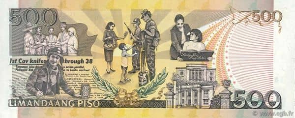 500 Piso 60th Anniversary Bangko Sentral from Philippines