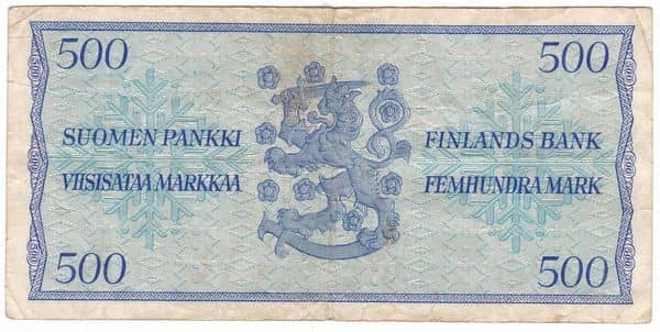 500 Markkaa from Finland