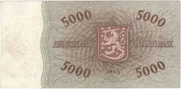 5000 Markkaa from Finland