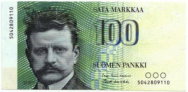 100 Markkaa from Finland