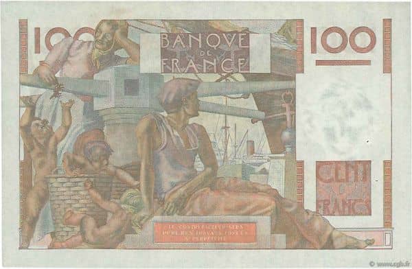 100 Francs Young peasant from France