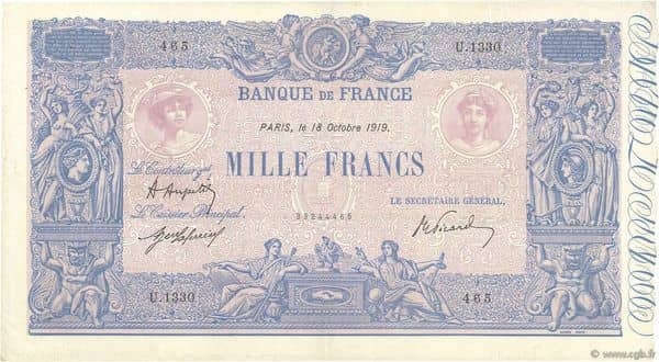 1000 francs from France