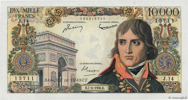 10000 francs Bonaparte from France