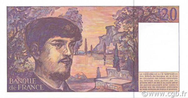 20 Francs Debussy from France