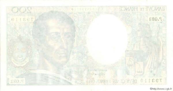 200 Francs Montesquieu from France