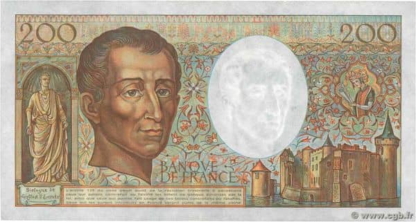 200 Francs Montesquieu from France