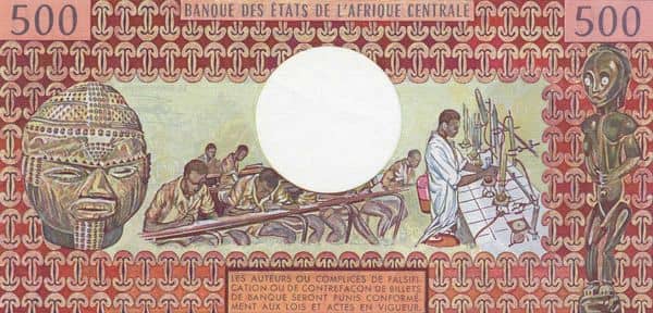 500 Francs from Gabon