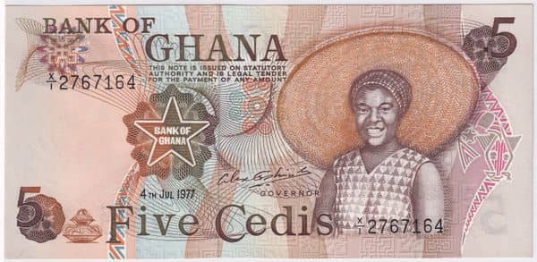 5 Cedis from Ghana