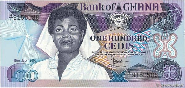 100 Cedis from Ghana