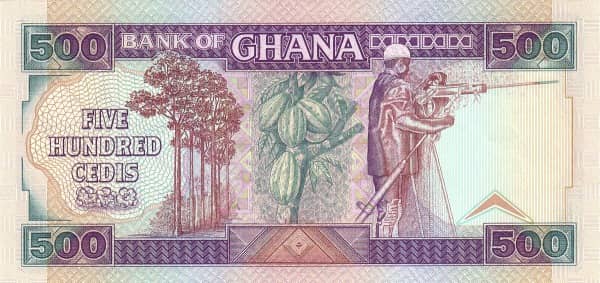 500 Cedis from Ghana