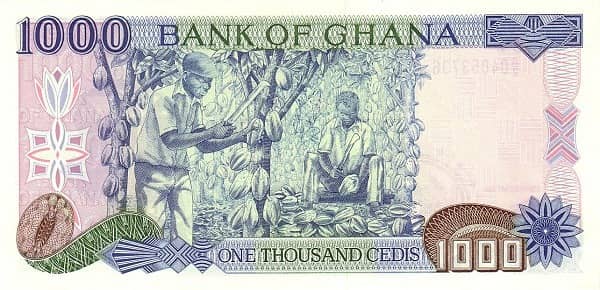 1000 Cedis from Ghana