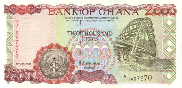 2000 Cedis from Ghana
