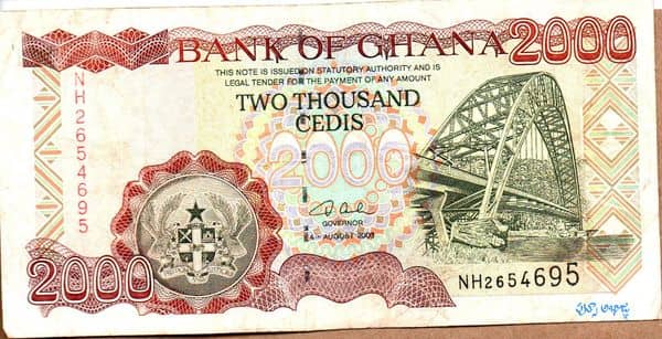 2000 Cedis from Ghana