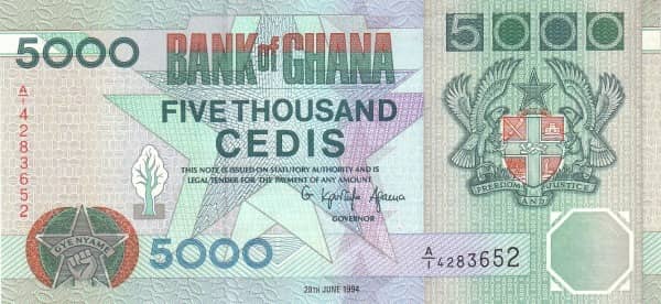 5000 Cedis from Ghana