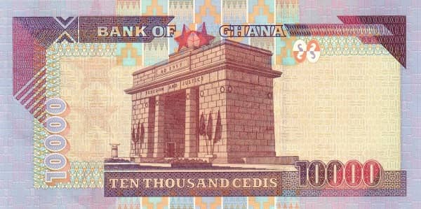 10000 Cedis from Ghana