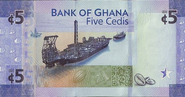 5 Cedis from Ghana