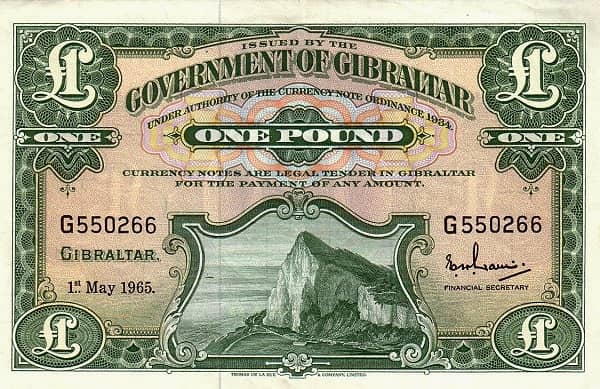 1 Pound from Gibraltar