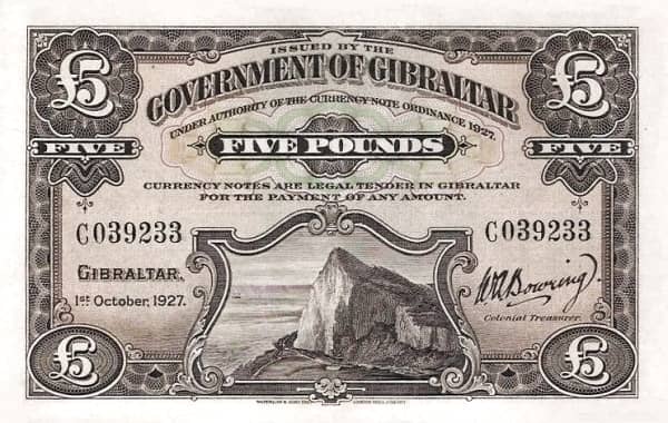 5 Pounds from Gibraltar